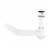 Céspol flexible de bote chico con cubierta plástica para lavabo