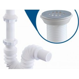 Céspol flexible sin bote, con rejilla de acero inoxidable