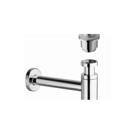 Céspol y contra para lavabo sin rebosadero sistema Up & Down Brushed Nickel KADER
