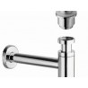 Céspol y contra para lavabo sin rebosadero sistema Up & Down Cromo KADER