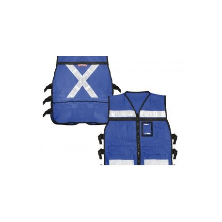 Chaleco abierto azul talla grande Urrea