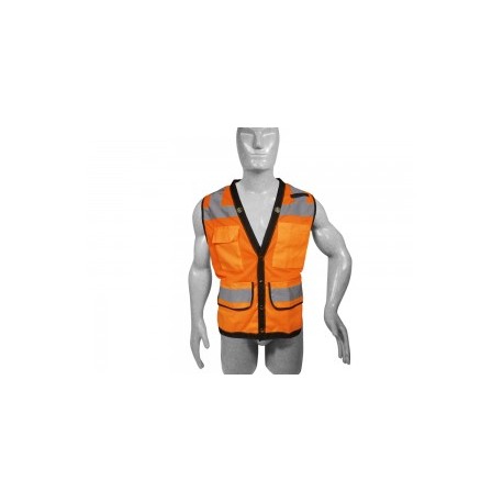 Chaleco alta visibilidad naranja, unitalla Surtek