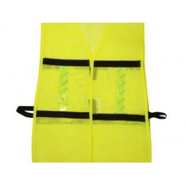 Chaleco de seguridad malla ajustable gancho amarillo Surtek