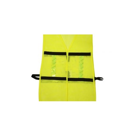 Chaleco de seguridad malla ajustable gancho amarillo Surtek