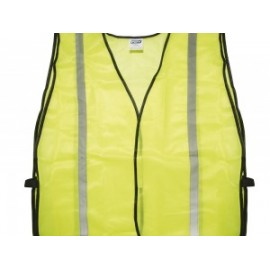 Chaleco de seguridad tela amarilla cintas reflejantes Foy