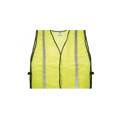 Chaleco de seguridad tela amarilla cintas reflejantes Foy