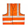 Chaleco seguridad tela naranja con cintas reflejantes Surtek