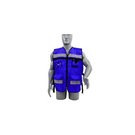 Chaleco Supervisor color Azul Rey Unitalla Surtek