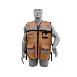 Chaleco Supervisor color Beige/Café Unitalla Surtek