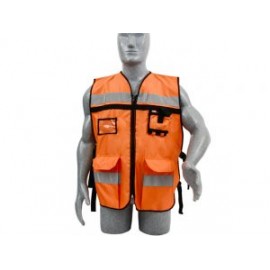 Chaleco Supervisor color Naranja Unitalla Surtek