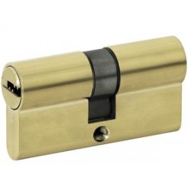 Cilindro europeo 60mm seguridad extrema latón brillante Lock