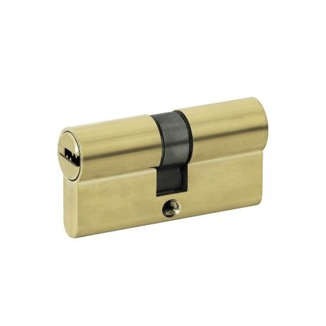 Cilindro europeo 60mm seguridad extrema latón brillante Lock