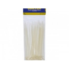Cincho plástico 100 x 2.5mm100 piezas natural Surtek