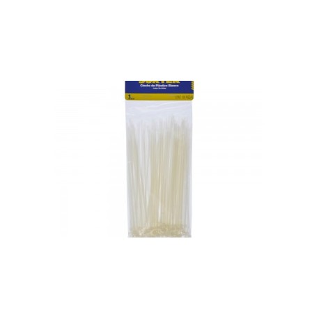 Cincho plástico 100 x 2.5mm100 piezas natural Surtek
