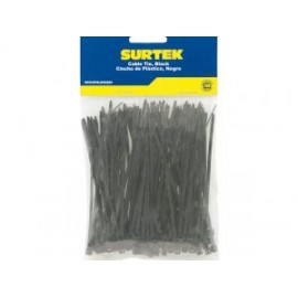 Cincho plástico 160 x 4.8mm 50 piezas negro Surtek