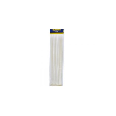 Cincho plástico 300 x 4.6mm 50 piezas blanco Surtek
