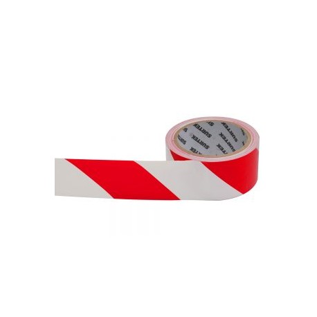 Cinta de señalización rojo y blanco 18 mt Surtek