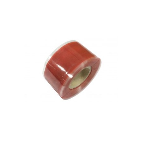 Cinta de silicón de autofusión, 1″ x 3m color rojo Urrea