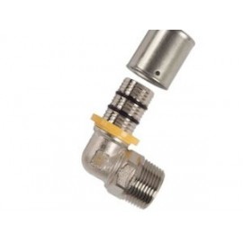 Codo 90° rosca macho GAS