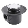 Coladera base ancha de una boca con rejilla redonda inox