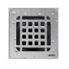 Coladera compacta con rejilla de acero inoxidable