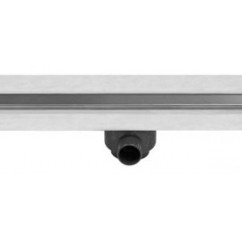 Coladera lineal con cubierta reversible de acero inoxidable (50 cm)