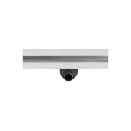 Coladera lineal con cubierta reversible de acero inoxidable (50 cm)