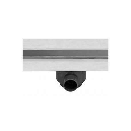 Coladera lineal con cubierta reversible de acero inoxidable (80 cm)