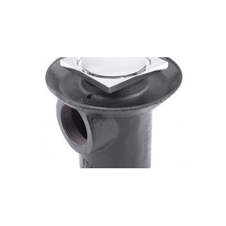 Coladera una boca con rejilla cuadrada inox