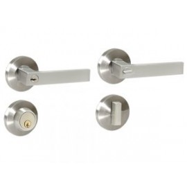 Combo manija Alta sencillo Níquel Satin llave estándar Lock