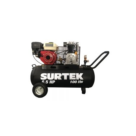 Compresor de aire a gas 100 L 115 PSI 6.5 HP, 3600rpm Surtek