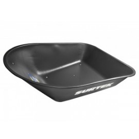 Concha carretilla sin chumacera 5.5pies cúbicos negra Surtek