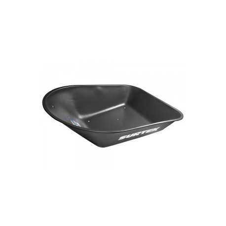 Concha carretilla sin chumacera 5.5pies cúbicos negra Surtek