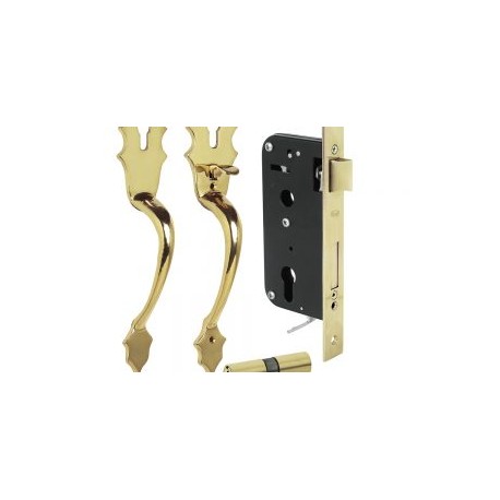 Conjunto Classic llave estándar latón brillante Lock