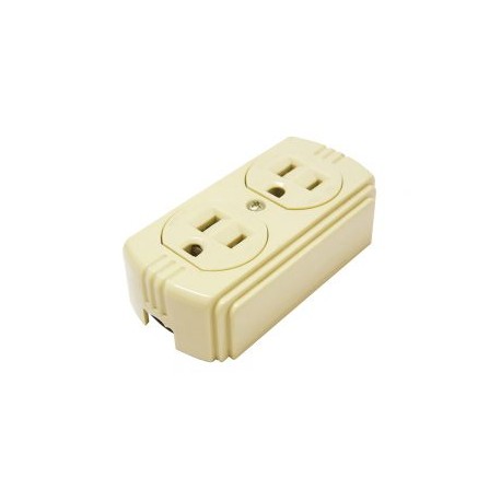 Contacto dúplex de superficie aterrizado 15A 127V Surtek