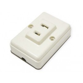 Contacto sencillo visible cuadrado 6A 127V Surtek