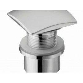 Contra para lavabo sin rebosadero sistema Up & Down Brushed Nickel KADER
