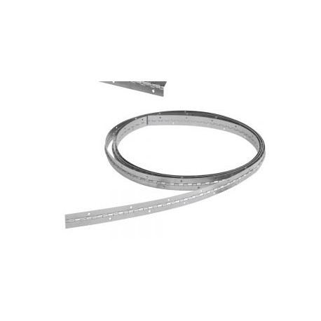 Bisagra de piano de 1 1/4″ x 3.5 m con orificios Lock