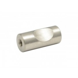 Botón o perilla moderno tipo 03 níquel rayado Lock